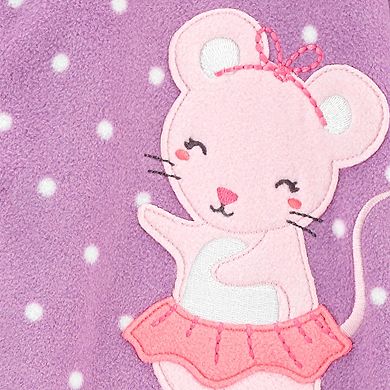 Toddler Girl Carter's Mouse Fleece Footed Pajamas