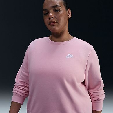 Plus Size Nike Club Fleece Crewneck Sweatshirt
