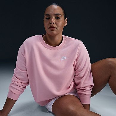 Plus Size Nike Club Fleece Crewneck Sweatshirt