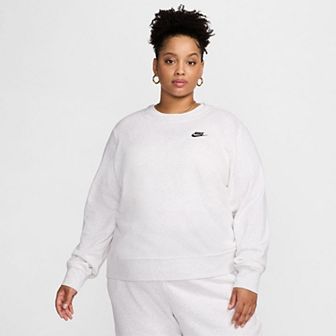 Plus Size Nike Club Fleece Crewneck Sweatshirt
