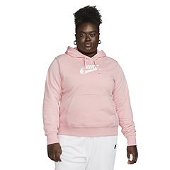 Pink nike best sale hoodie womens