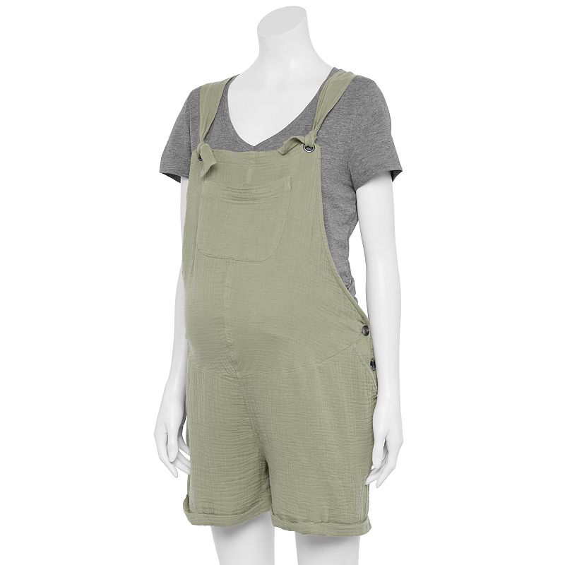 Maternity Sonoma Goods For Life Double Knotted Shortalls, Womens, Size: XS