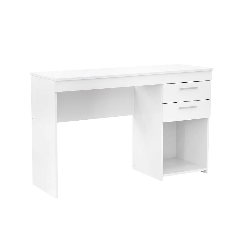 Techni Mobili Home Office Workstation with Storage  White