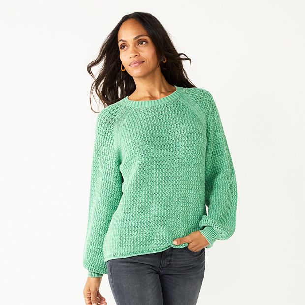 Women's Sonoma Goods For Life® Textured Balloon Sleeve Sweater