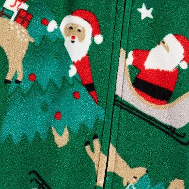 Classic Santa Car Baby Boy Pajamas Footie Babygrow main image 1