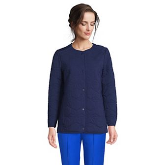 Women's Lands' End Insulated Cotton Long Jacket