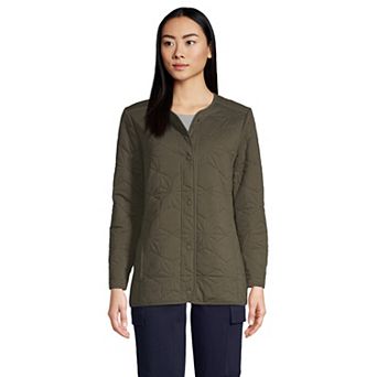 Women's Lands' End Insulated Cotton Long Jacket