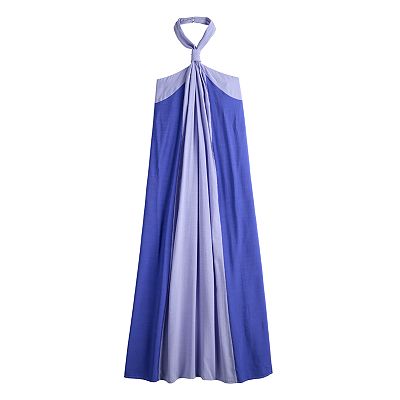 white mini halter dresses Six Stories Halter-neck Satin Mini Dress main image 1