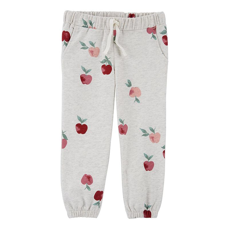 Girls 4-14 Carters Heart Pull-On French Terry Joggers, Girls, Size: 2T, G