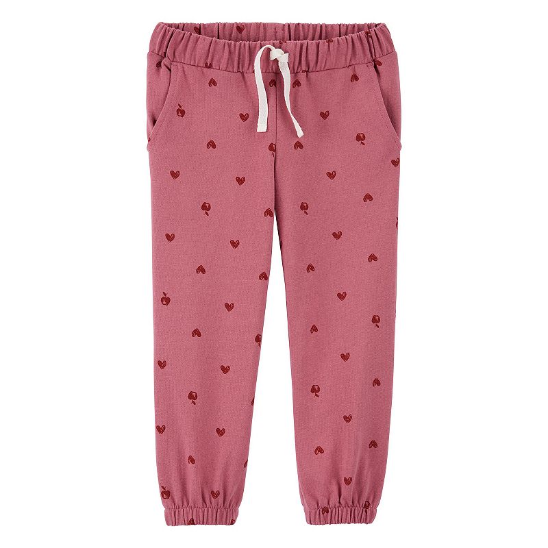 20307298 Girls 4-14 Carters Heart Pull-On French Terry Jogg sku 20307298