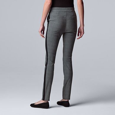 Petite Simply Vera Vera Wang Simply Modern Side-Stripe Skinny Pants