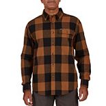 Men's Smith's Workwear Relaxed-Fit Buffalo Plaid Flannel Button-Down Shirt