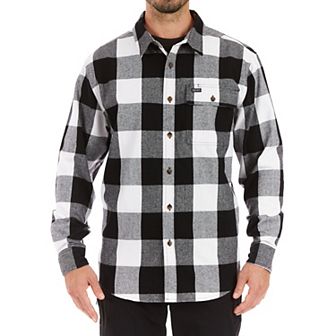 Men's Smith's Workwear Relaxed-Fit Buffalo Plaid Flannel Button-Down Shirt