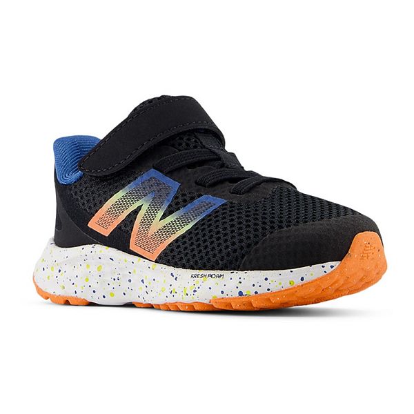 New Balance® Fresh Foam Arishi v4 Baby/Toddler Running Shoes - Black Blaze Orange (5 T)
