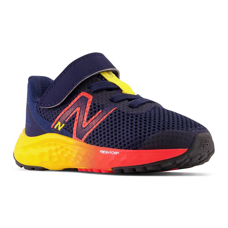 New Balance® Fresh Foam Arishi v4 Baby/Toddler Running Shoes, Toddler Boy's, Size: 4 T, Blue Electric Red
