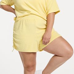 Plus size terry cloth on sale shorts