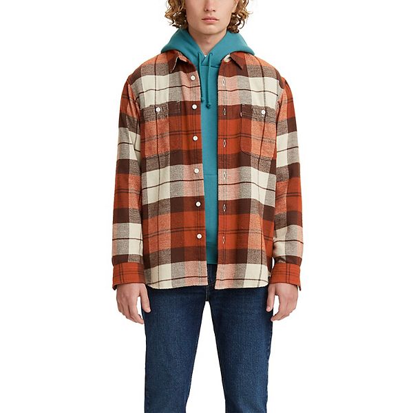 Men's Levi's® Workwear Plaid Flannel Button-Down Shirt