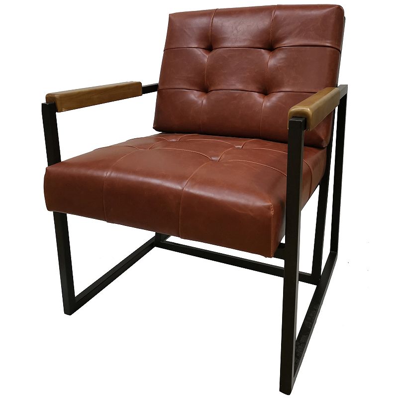 19688217 Auburn Accent Arm Chair, Brown sku 19688217