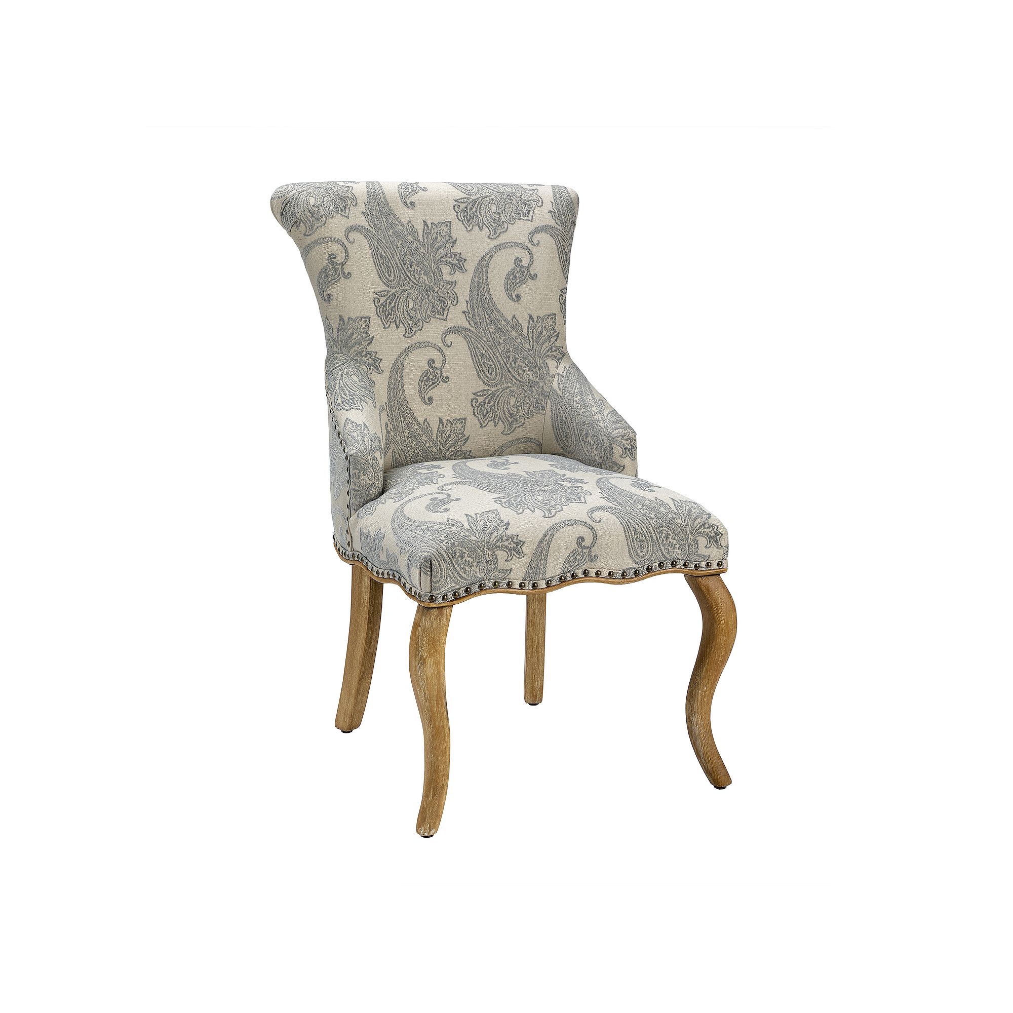 Danielle Paisley Upholstered Accent Chair, Gray
