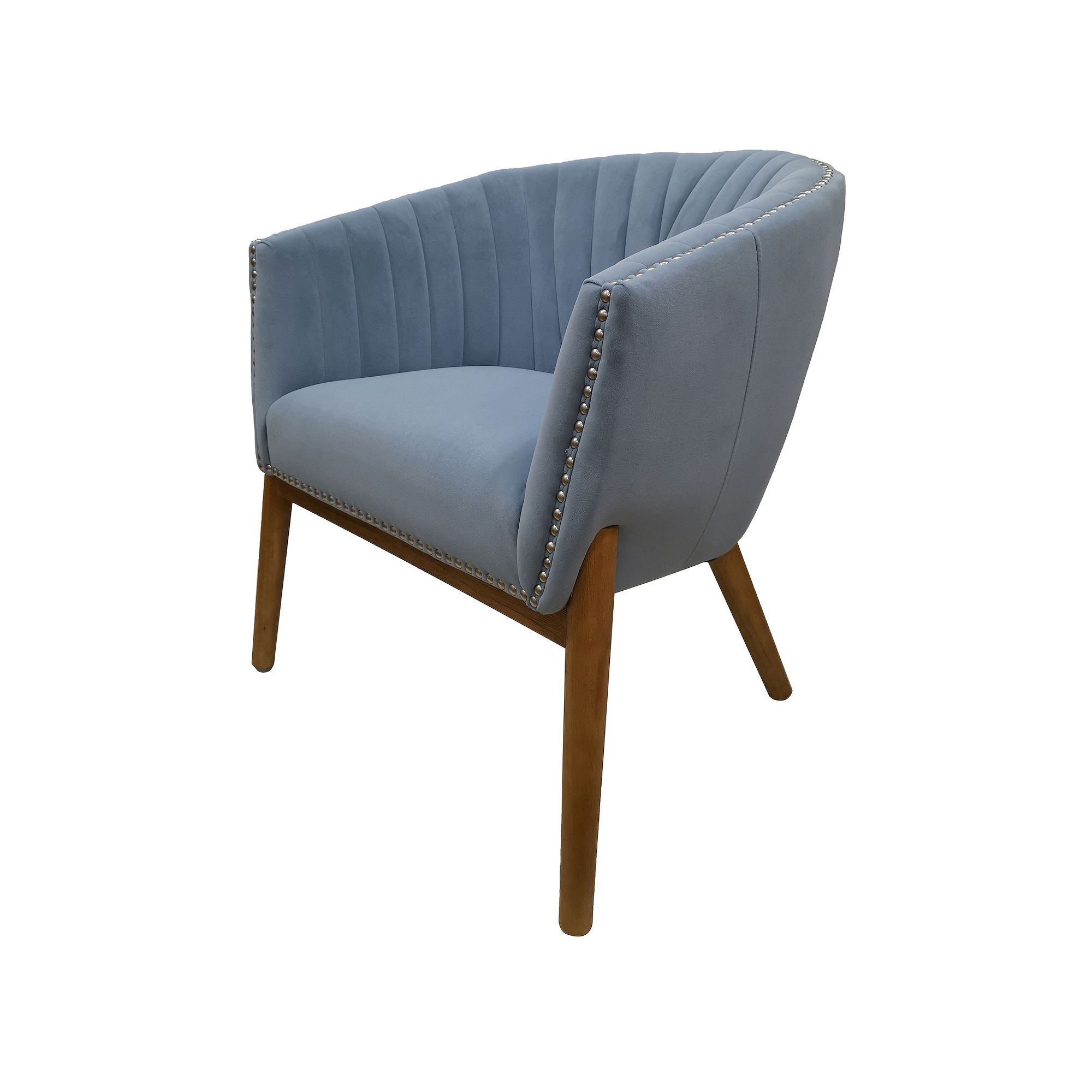 Fairview Barrel Accent Chair, Brown