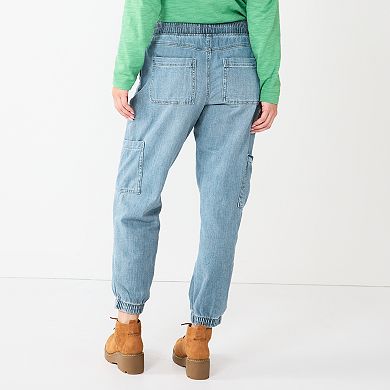 Women's Sonoma Goods For Life® Mid-Rise Denim Jogger Pants