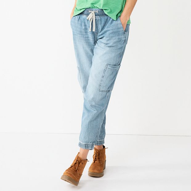 Sonoma, Jeans, Sonoma Midrise Denim Jogger Pants