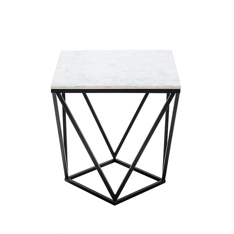 Baxter End Table, White