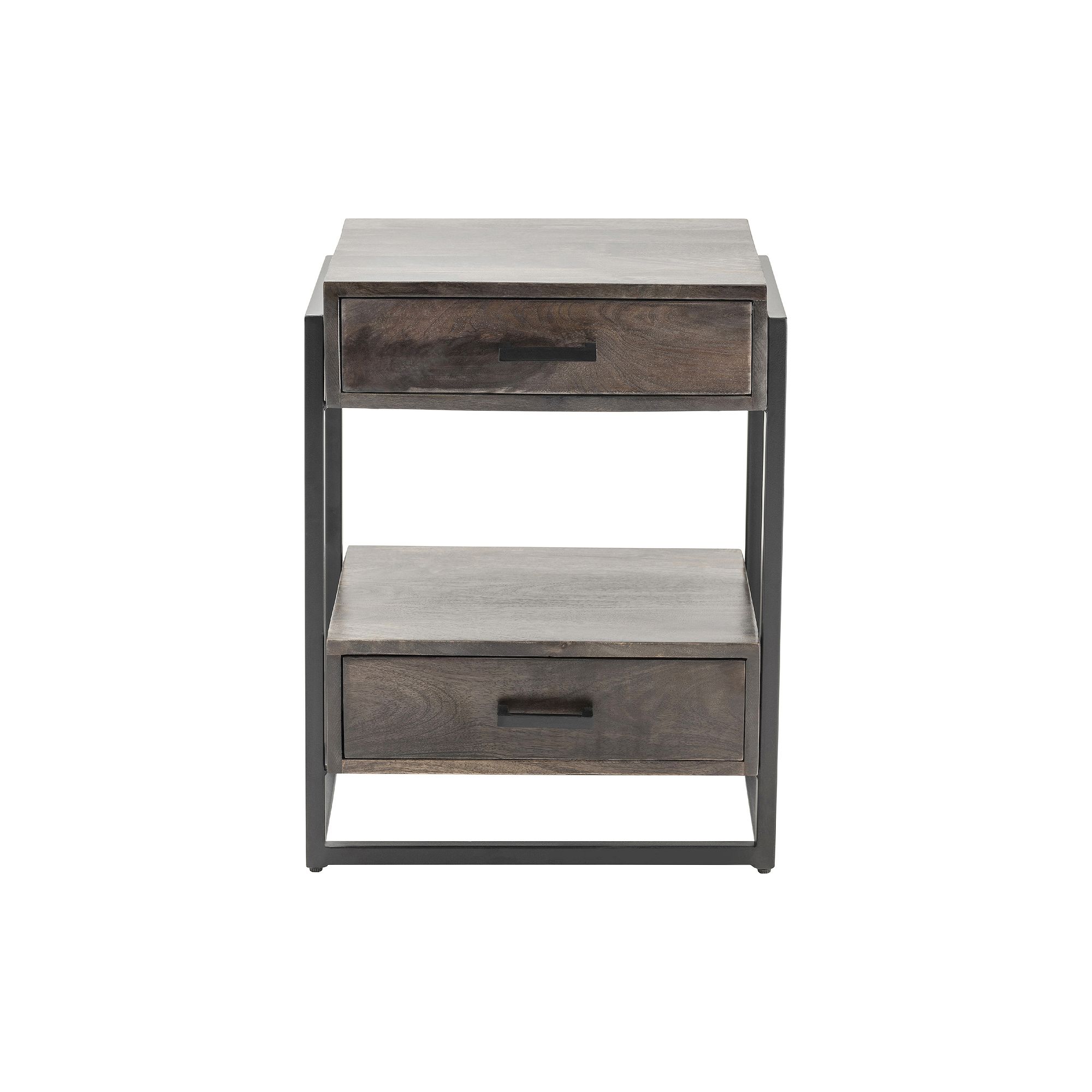 Beckett 2-Drawer End Table, Brown
