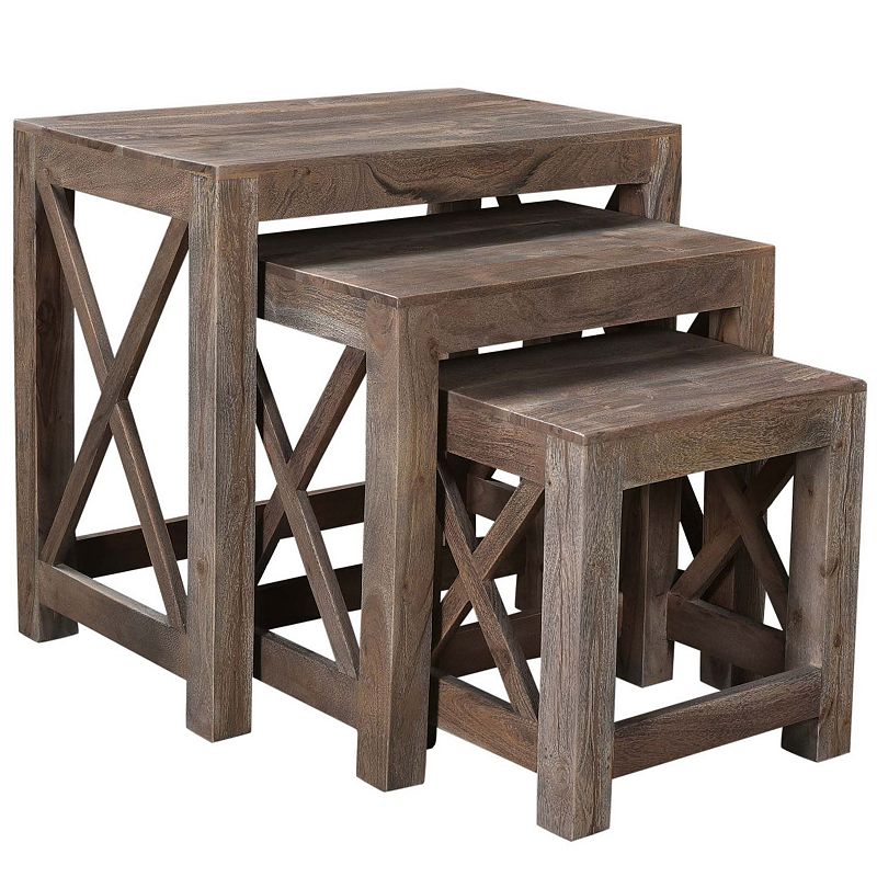 29744726 Bengal Manor Nested End Table 3-piece Set, Brown sku 29744726