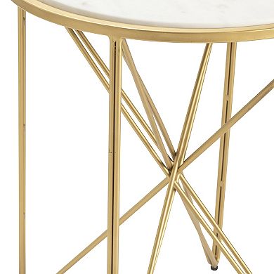 Darby Gold Finish End Table
