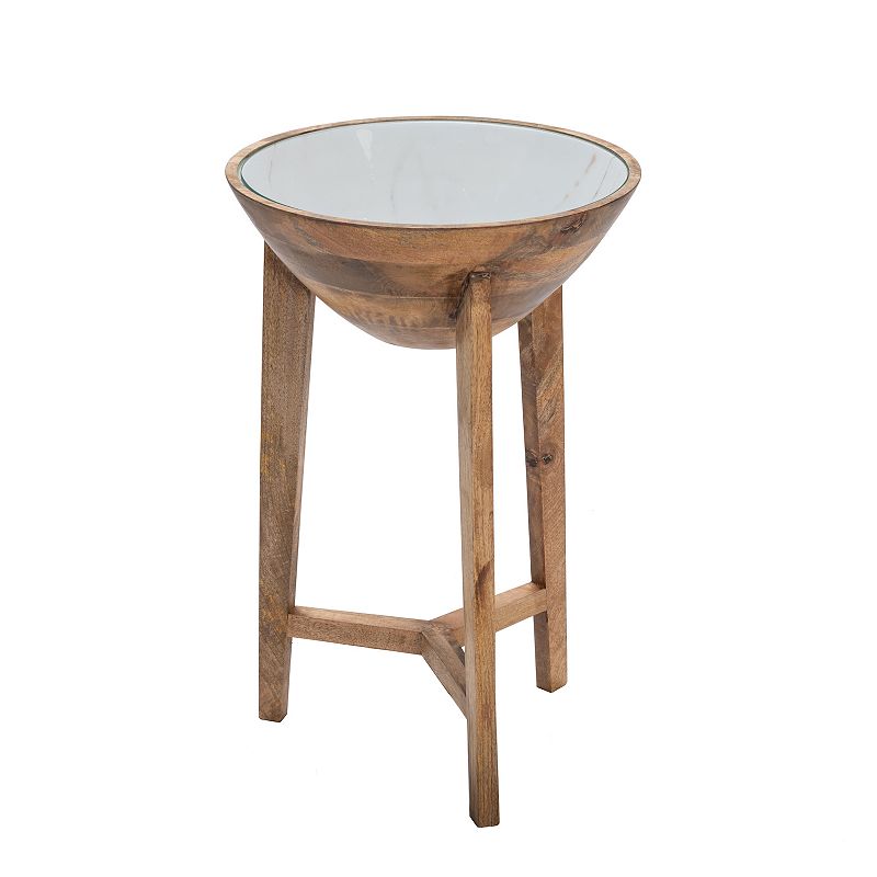 Haley End Table, White