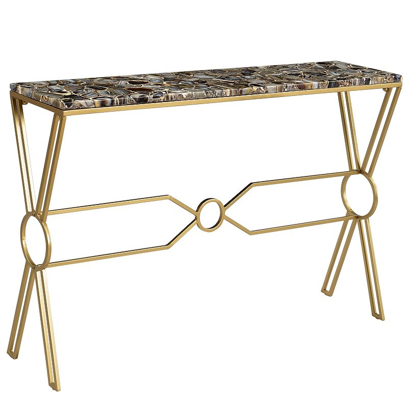 46885420 Kendall Console Table, Yellow sku 46885420