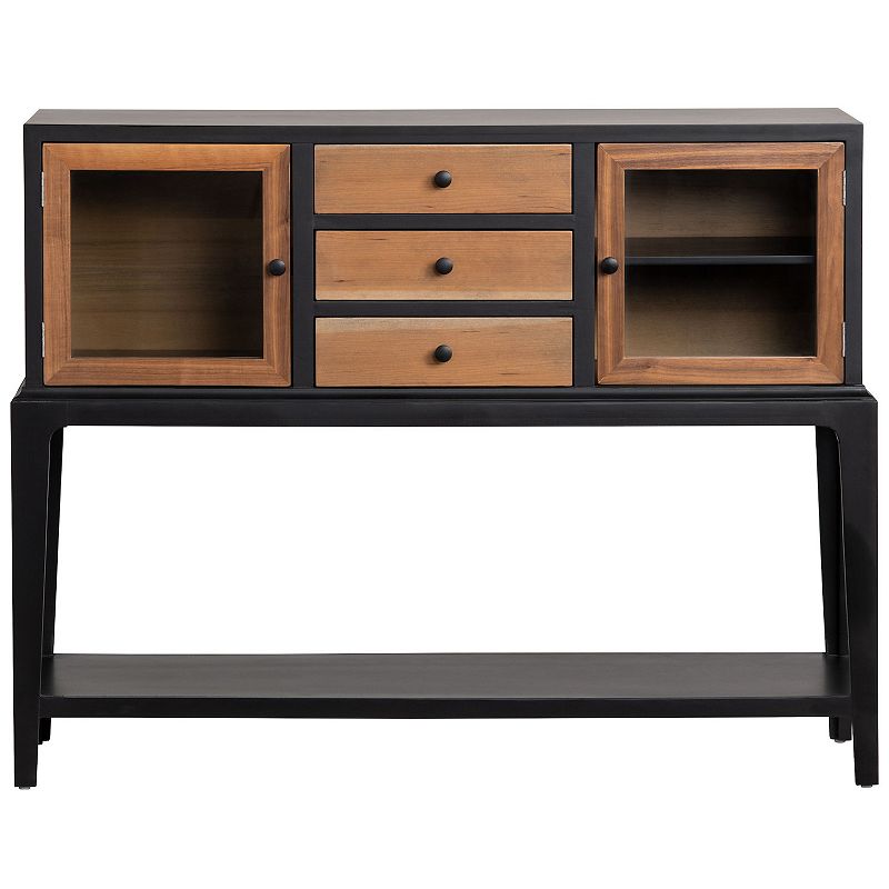 Livingston 3-Drawer Console Table, Black