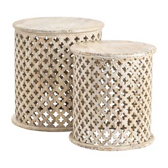 Midland Round End Table 2 pc Set