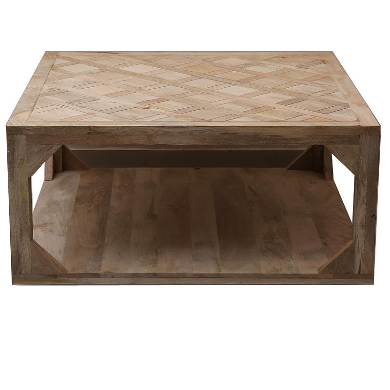Willow Brook Square Coffee Table, Brown