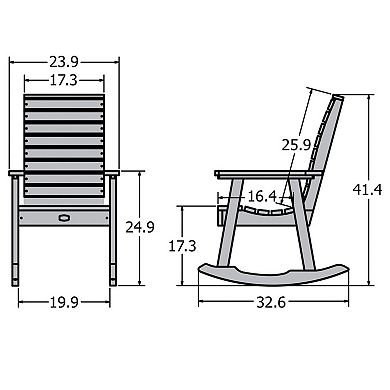 Highwood USA Essential Town Rocking Chair