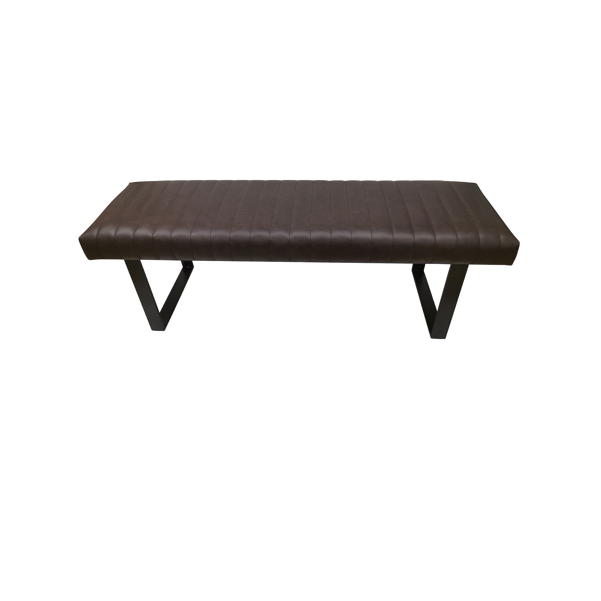 Rutledge Channel Tufting Bench, Gray