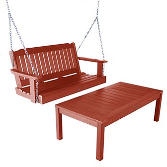 Highwood USA Lehigh Swing & Coffee Table 2 pc Set