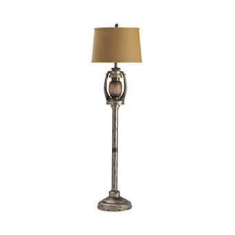 Faux Oil Lantern Floor Lamp