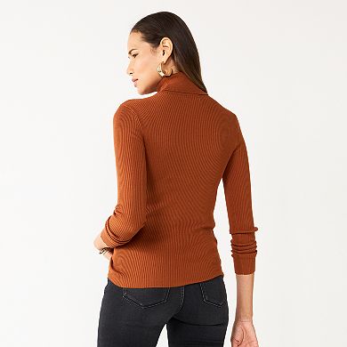 Women's Nine West Rib Turtleneck Top