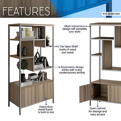 Techni Mobili Asymmetrical Display Cabinet