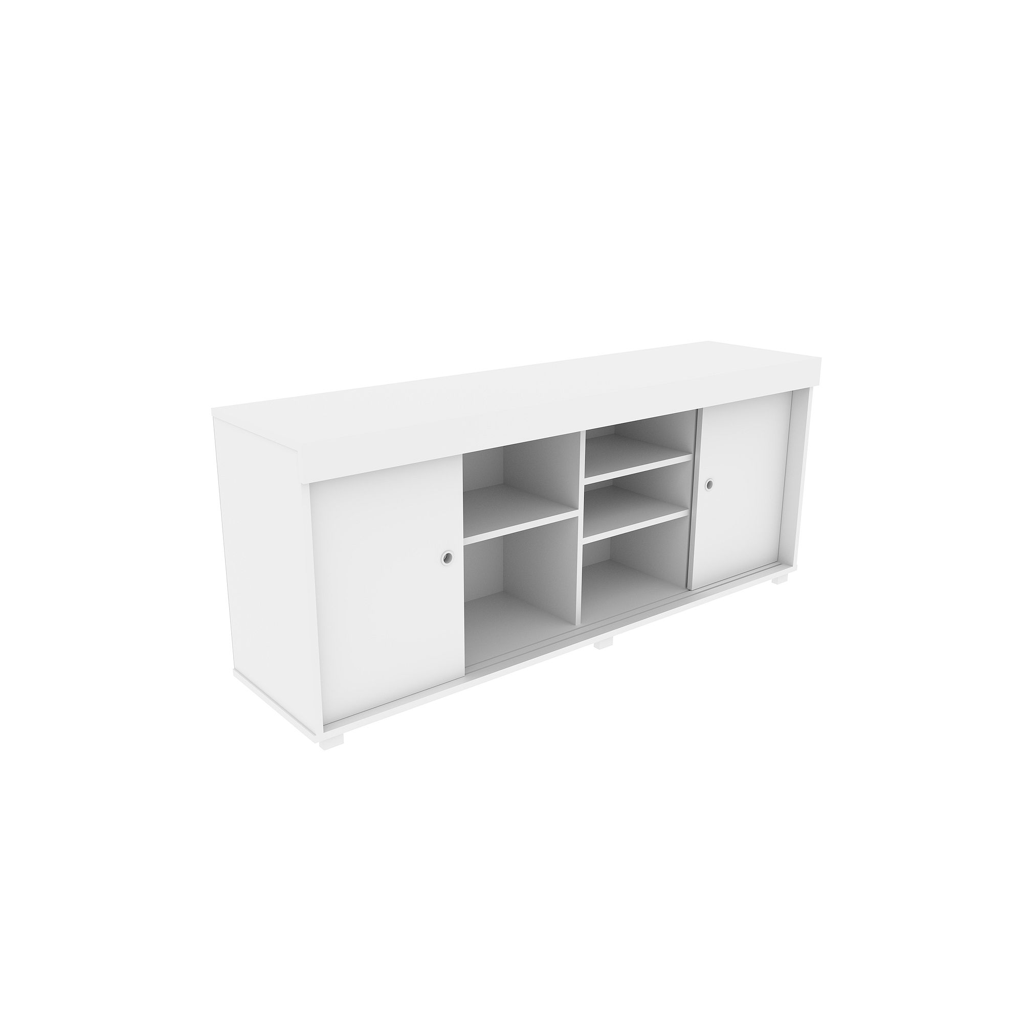Techni Mobili White Storage TV Stand