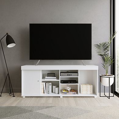 Techni Mobili White Storage TV Stand