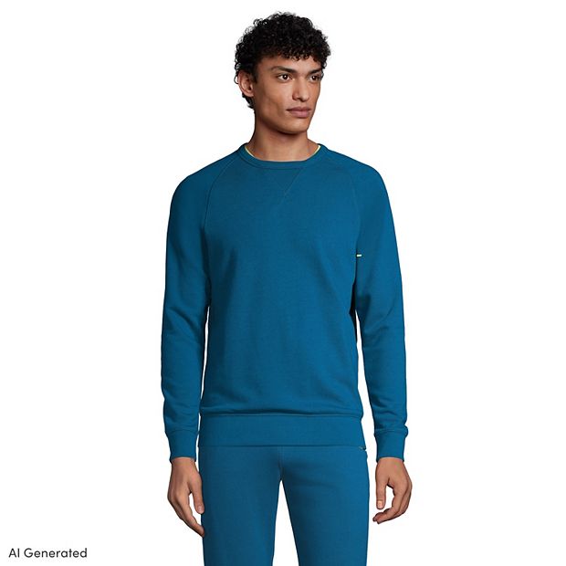 Big u0026 Tall Lands' End Serious Sweats French Terry Crewneck Sweatshirt