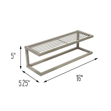 Honey-Can-Do Bathroom Slatted Shelf & Towel Bar