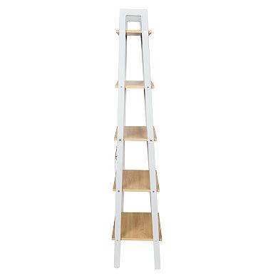 Honey-Can-Do Tapered Ladder 5-Shelf Bookcase