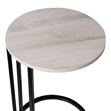 Honey-Can-Do Round C-Shape End Table