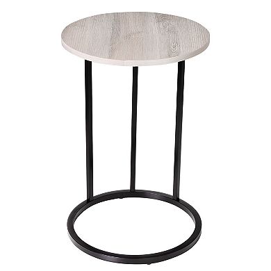 Honey-Can-Do Round C-Shape End Table