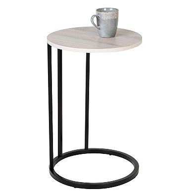 Honey-Can-Do Round C-Shape End Table