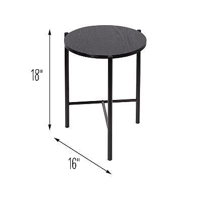 Honey-Can-Do Round End Table